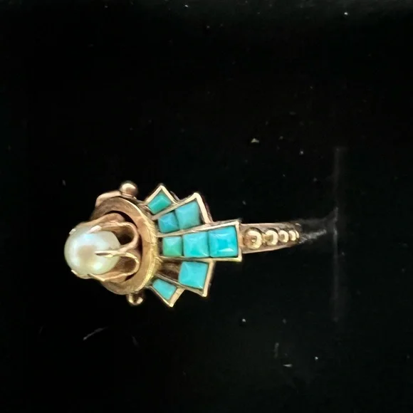 Victorian 14K Rose Gold Ring - Picture 7 of 8